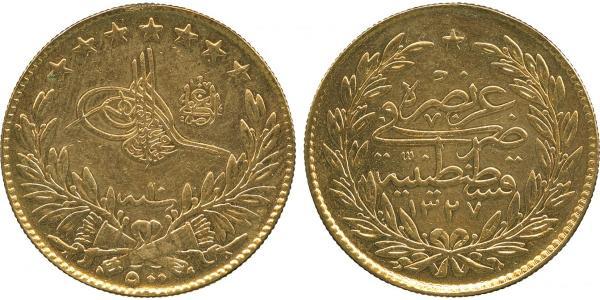 100 Kurush Impero ottomano (1299-1923) Oro 