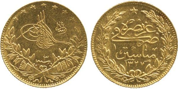100 Kurush Impero ottomano (1299-1923) Oro 