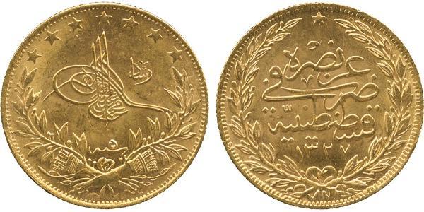 100 Kurush Impero ottomano (1299-1923) Oro 