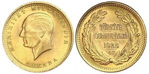 100 Kurush Turquía (1923 - ) Oro Kemal Ataturk