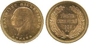 100 Kurush 土耳其 金 Kemal Ataturk