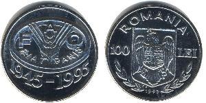 100 Leu Rumania Plata 