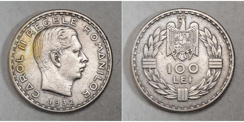 100 Leu Rumänien Silber 