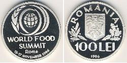 100 Leu Romania Silver 