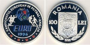 100 Lev Romania Argento 