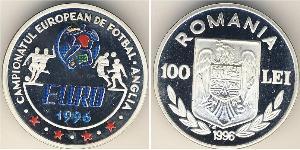 100 Lev Romania Argento 