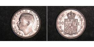 100 Lev Königreich Rumänien (1881-1947) Nickel Carol II of Romania (1893 - 1953)