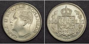 100 Lev Königreich Rumänien (1881-1947) Nickel Carol II of Romania (1893 - 1953)