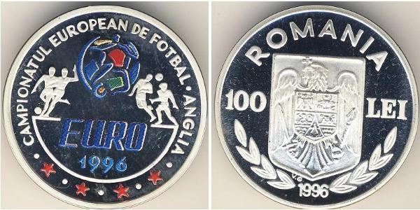 100 Lev Rumänien Silber 