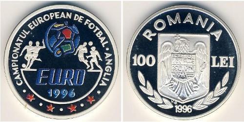 100 Lev Romania Silver 