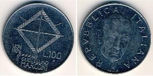 100 Lira Italie Acier 