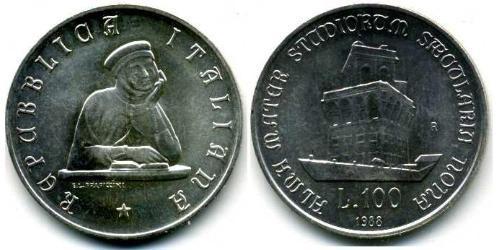 100 Lira Italie Argent 