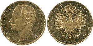 100 Lira Kingdom of Italy (1861-1946) Gold Vittorio Emanuele III (1869 - 1947)