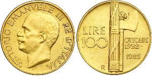 100 Lira Kingdom of Italy (1861-1946) Gold 