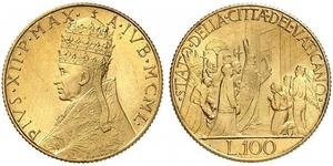 100 Lira Kirchenstaat (752-1870) Gold 