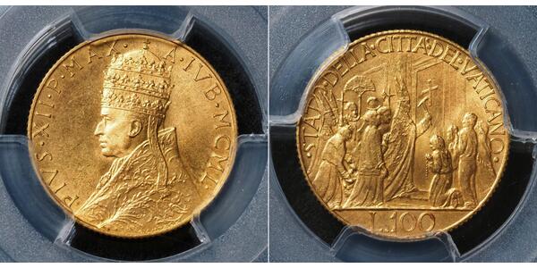 100 Lira Kirchenstaat (752-1870) Gold 