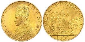 100 Lira Papal States (752-1870) Gold 