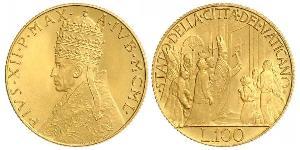 100 Lira Papal States (752-1870) Gold 