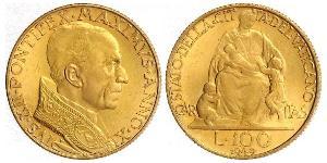 100 Lira Vatican (1926-) Gold Pope Pius XII  (1876 - 1958)