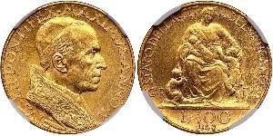 100 Lira Vatican (1926-) Gold Pope Pius XII  (1876 - 1958)