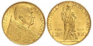 100 Lira Vatican (1926-) Gold Pope Pius XI (1857 - 1939)