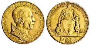 100 Lira Vatican (1926-) Gold Pope Pius XII  (1876 - 1958)