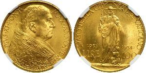 100 Lira Vatican (1926-) Gold Pope Pius XI (1857 - 1939)