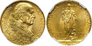 100 Lira Vatican (1926-) Gold Pope Pius XI (1857 - 1939)