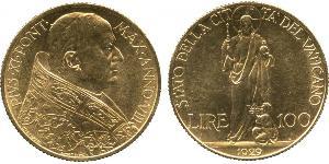 100 Lira Vatikan (1926-) Gold Pope Pius XI (1857 - 1939)