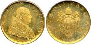 100 Lira Vatikan (1926-) Gold Johannes XXIII.