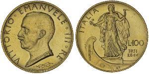 100 Lira Italien Gold/Platin Vittorio Emanuele III (1869 - 1947)