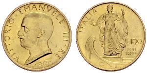 100 Lira Italien Gold/Platin Vittorio Emanuele III (1869 - 1947)