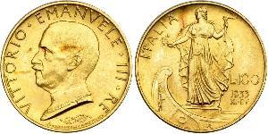 100 Lira Italien Gold/Platin Vittorio Emanuele III (1869 - 1947)