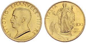 100 Lira Italien Gold/Platin Vittorio Emanuele III (1869 - 1947)