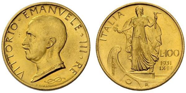 100 Lira Italien Gold/Platin Vittorio Emanuele III (1869 - 1947)