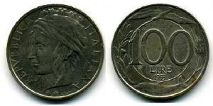 100 Lira Italien Kupfer/Nickel 