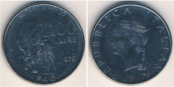 100 Lira Italien Kupfer/Nickel 