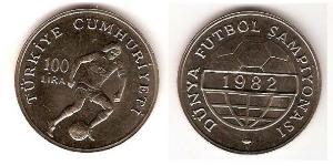 100 Lira Türkei (1923 - ) Kupfer/Nickel 