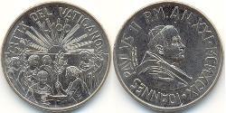 100 Lira Vatican (1926-) Níquel/Cobre John Paul II (1920 - 2005)