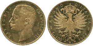 100 Lira Kingdom of Italy (1861-1946) Or Vittorio Emanuele III (1869 - 1947)