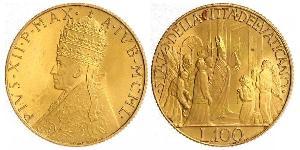 100 Lira Estados Pontificios (752-1870) Oro 