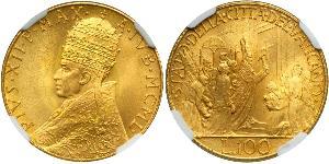 100 Lira Estados Pontificios (752-1870) Oro 