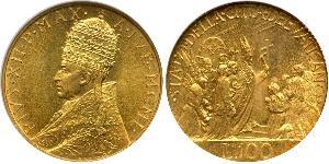 100 Lira Estados Pontificios (752-1870) Oro 