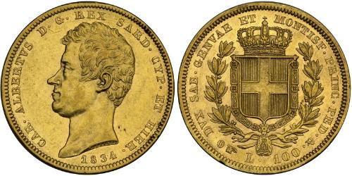 100 Lira Italian city-states Oro 