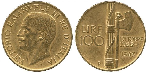 100 Lira Kingdom of Italy (1861-1946) Oro 