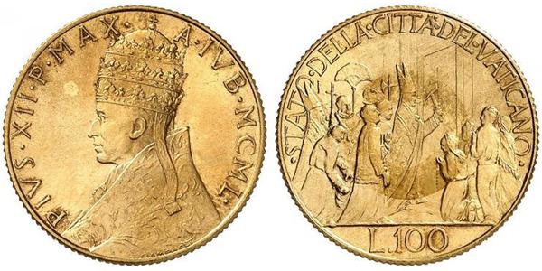 100 Lira Stato Pontificio (752-1870) Oro 