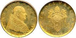 100 Lira Vaticano (1926-) Oro Papa Giovanni XXIII