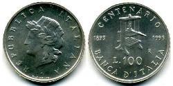 100 Lira Italia Plata 