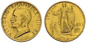 100 Lira Italy Platinum/Gold Vittorio Emanuele III (1869 - 1947)