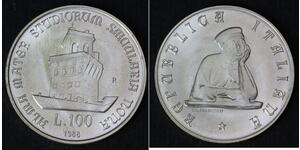 100 Lira Italien Silber 